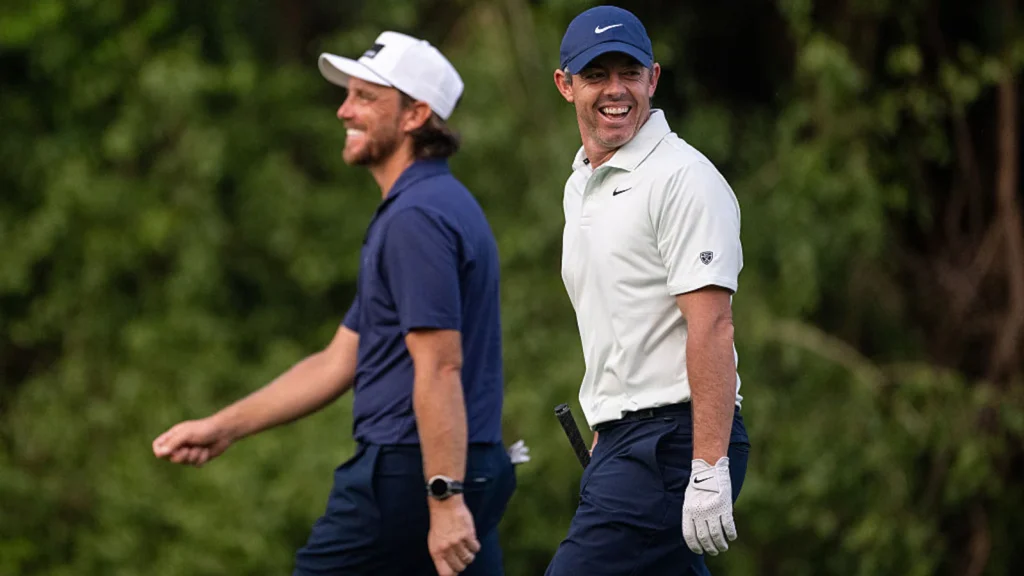 Rory McIlroy and Spaniard Eugenio Chacarra kept up their charge with a strong start