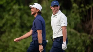 Rory McIlroy and Spaniard Eugenio Chacarra kept up their charge with a strong start