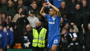 Gomez's spectacular goal put Brighton 2-0 ahead against their arch-rivals, and the hosts