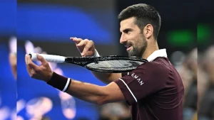 Novak Djokovic rolled back the years to oust Alexander Zverev from the China Open on Sunday