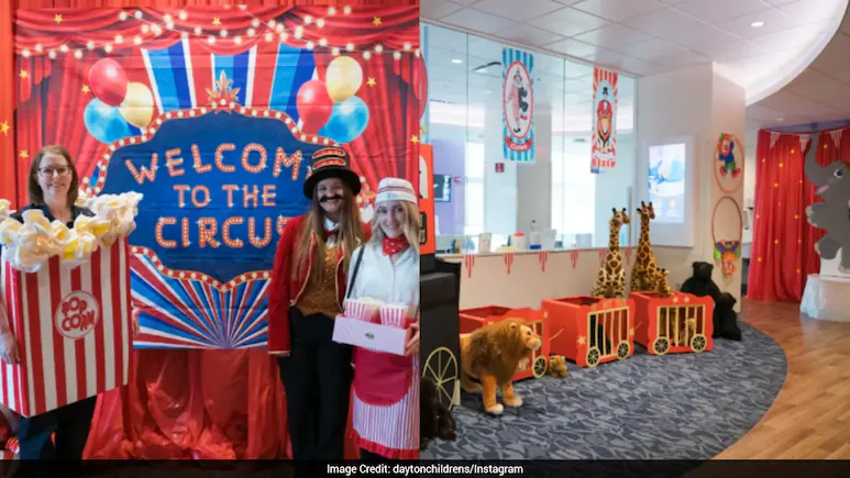 Adding to the festive spirit, Dayton Children's Hospital in Ohio, US, came up with a special