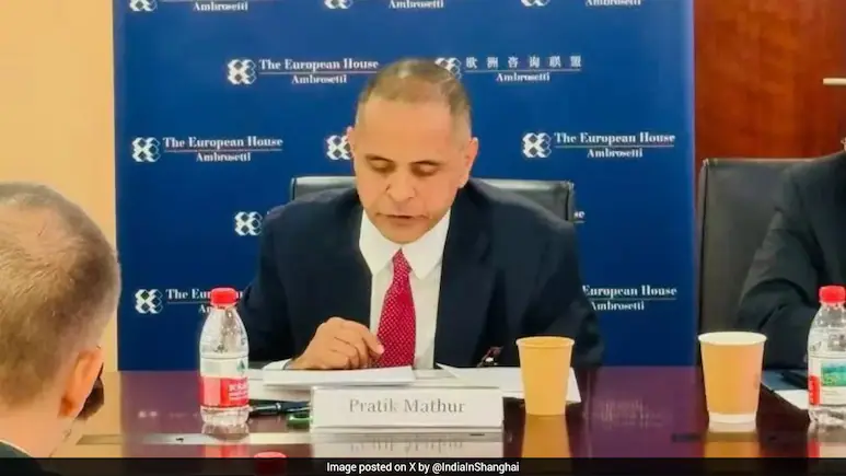 Consul General of India in Shanghai, Pratik Mathur, on Monday applauded India's recent economic