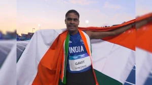 Dilip Gavit had earlier won gold in the men's 400m T47 event at the 2022 Asian Para Games