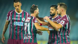 Mohun Bagan Super Giant came from behind to beat Punjab FC 2-1 and move temporarily to the top